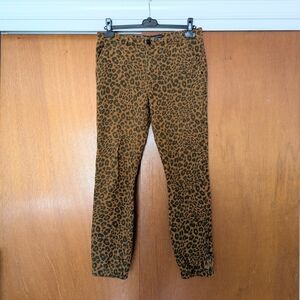 Sanctuary X Anthropologie Women's Leopard Print Jogger Style Casual Pants Small